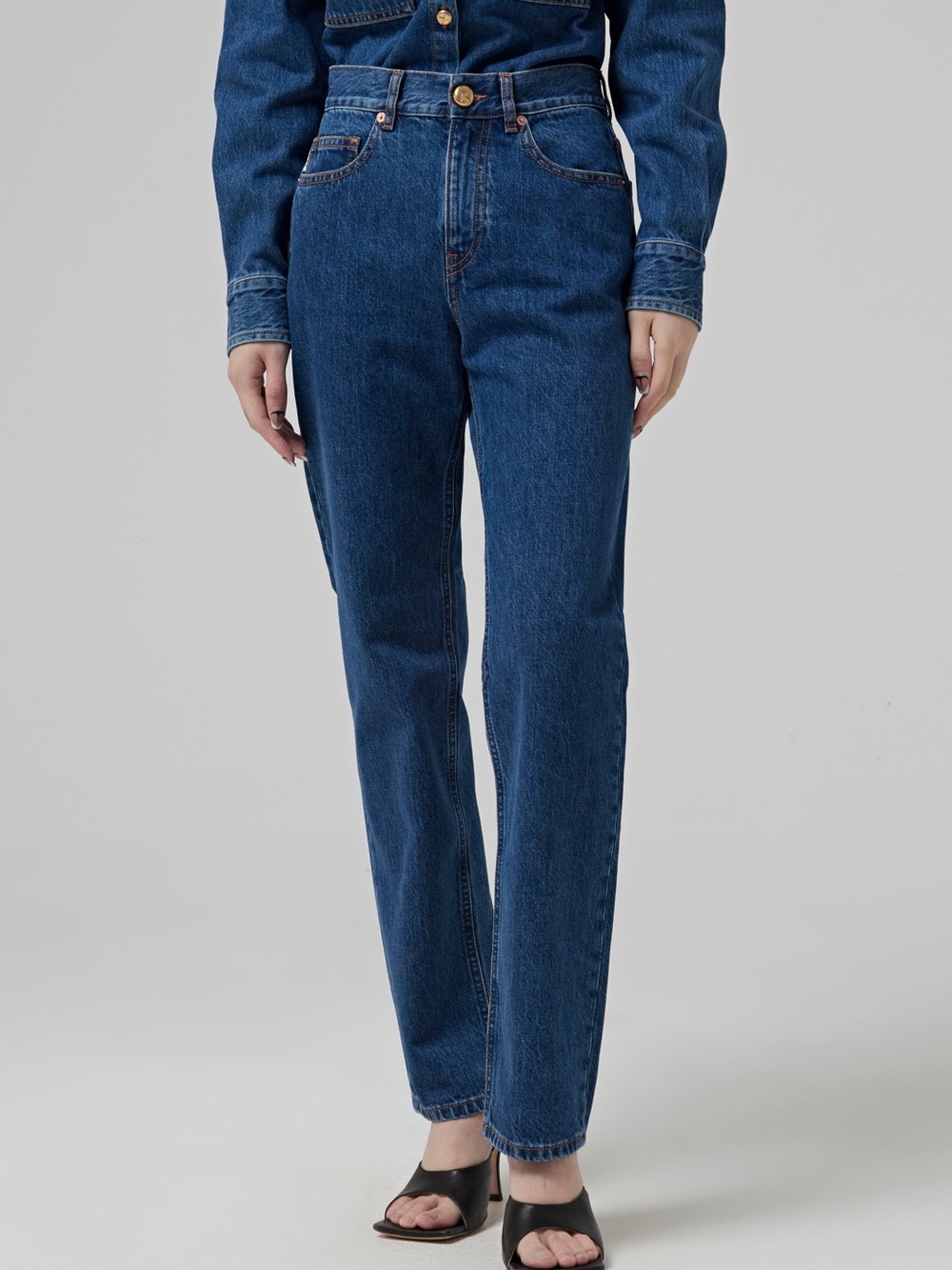 NWT Blazé Dark Nariida Night Paso High Rise Straight Jeans 0